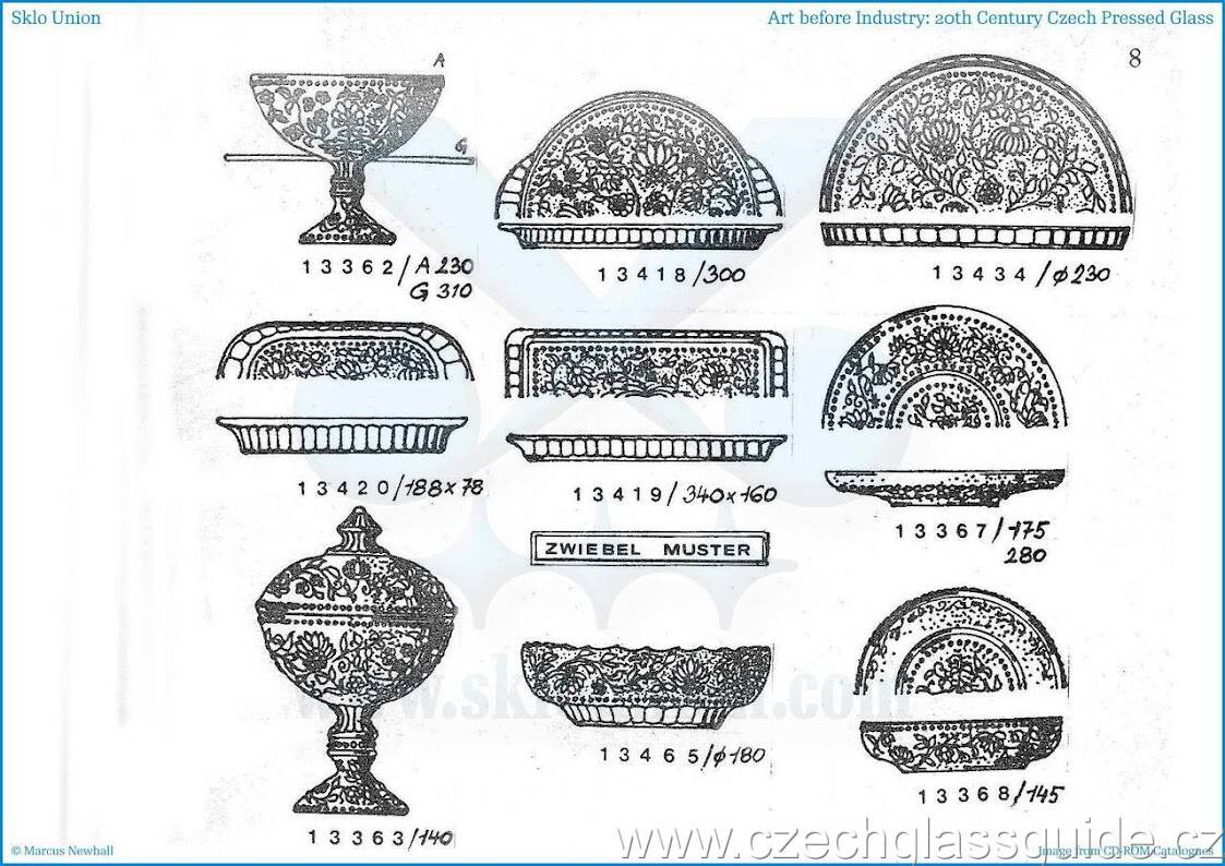 Vintage Cibulak Glass Pedestal Box by Oavel Panek: Czech Bonbon Candy Jar