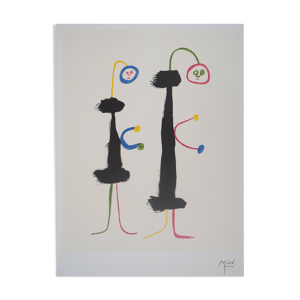 Joan MIRO : Couple amoureux