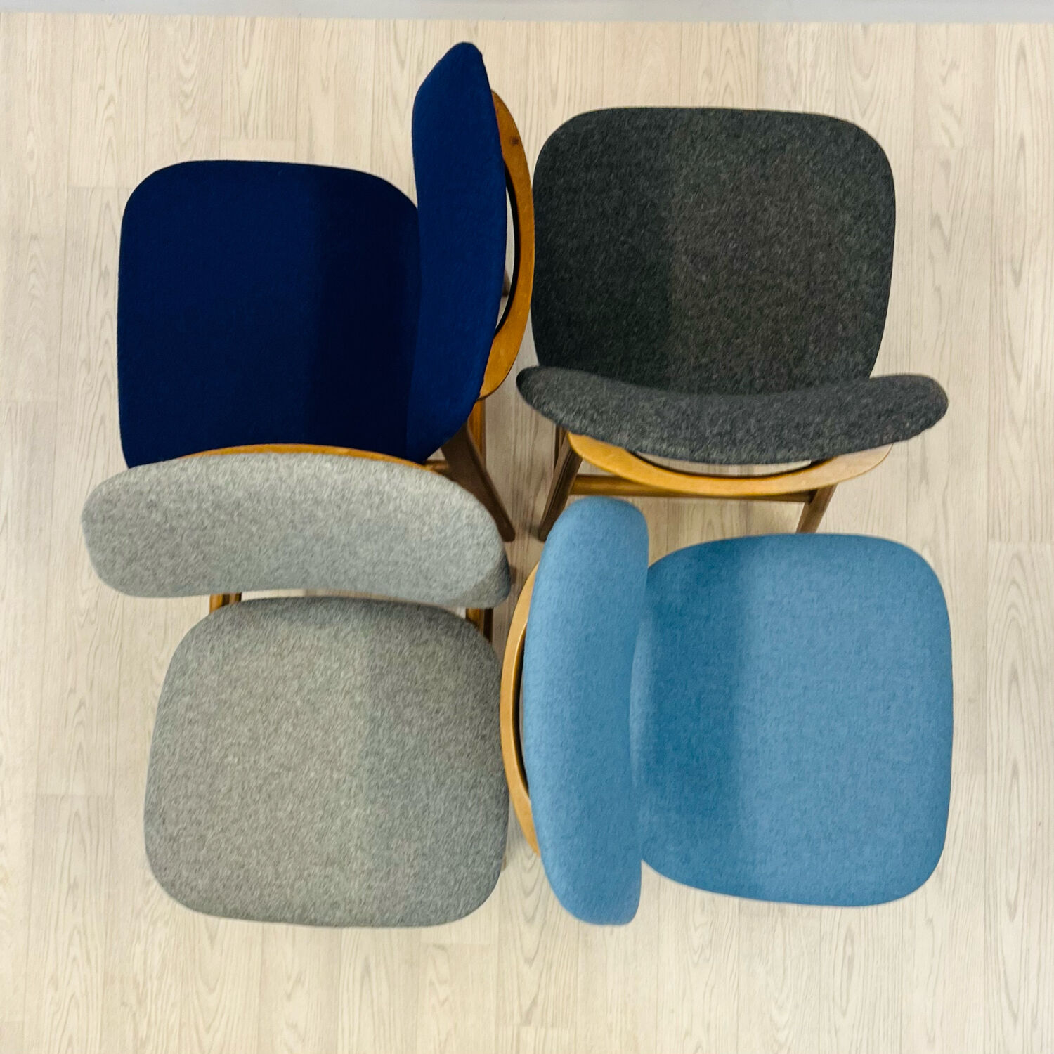 Set of four dining chairs