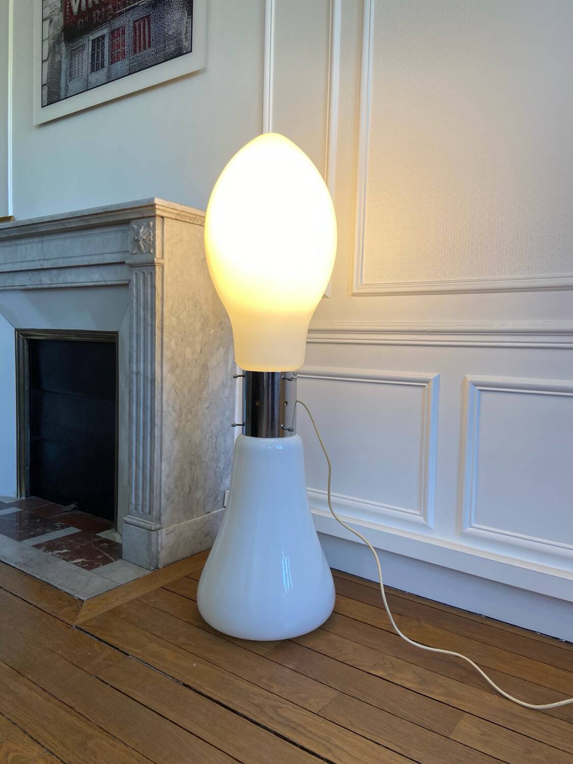 "Birillo" floor lamp by Carlo Nason for Mazzega - 1960.
