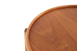 Danish Trolley with Removable Tray - teak