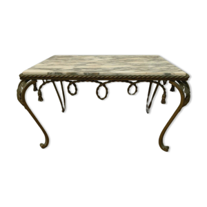 table basse en fer forgé