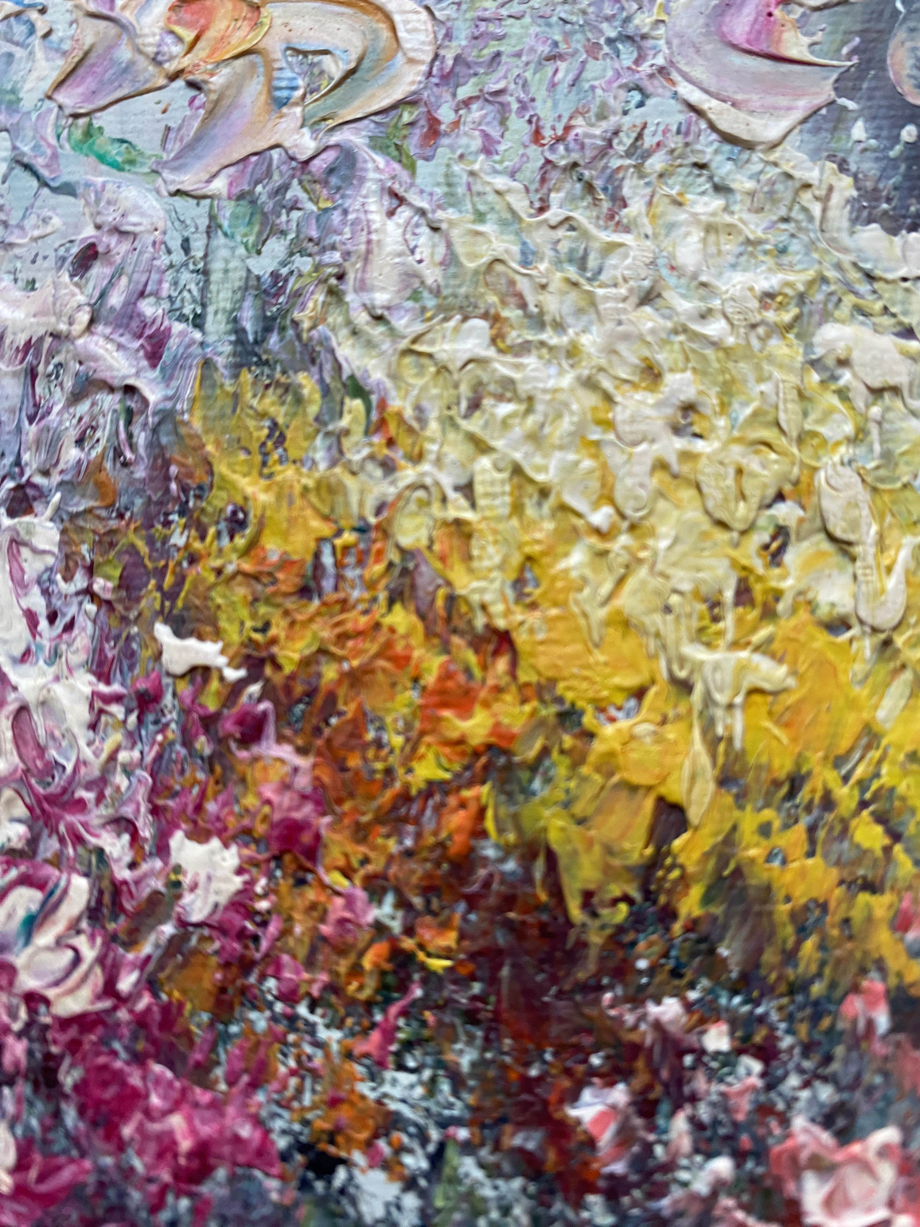 Table HST/P "Bouquet of light" signed Kenwick school of the twentieth century