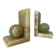 Pair of modernist bookends in onyx