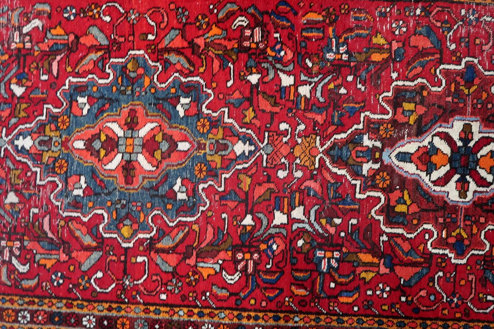 Handmade antique Persian Karajeh runner 97cm x 370cm 1920s - 1C1166