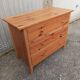 Old chest of drawers 3 drawers in vintage pine wood