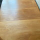 Vintage round Scandinavian table with extendable star center leg