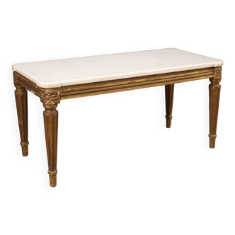 Table basse avec plateau en marbre, 20e siècle