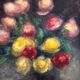 Old painting signed Renoncules
