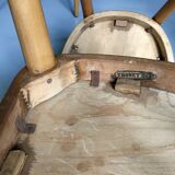 6 yellow and wood Thonet chairs