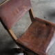 Pair of gothic style leather chairs
