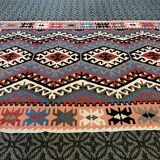 Handmade Colorful Kelim Carpet