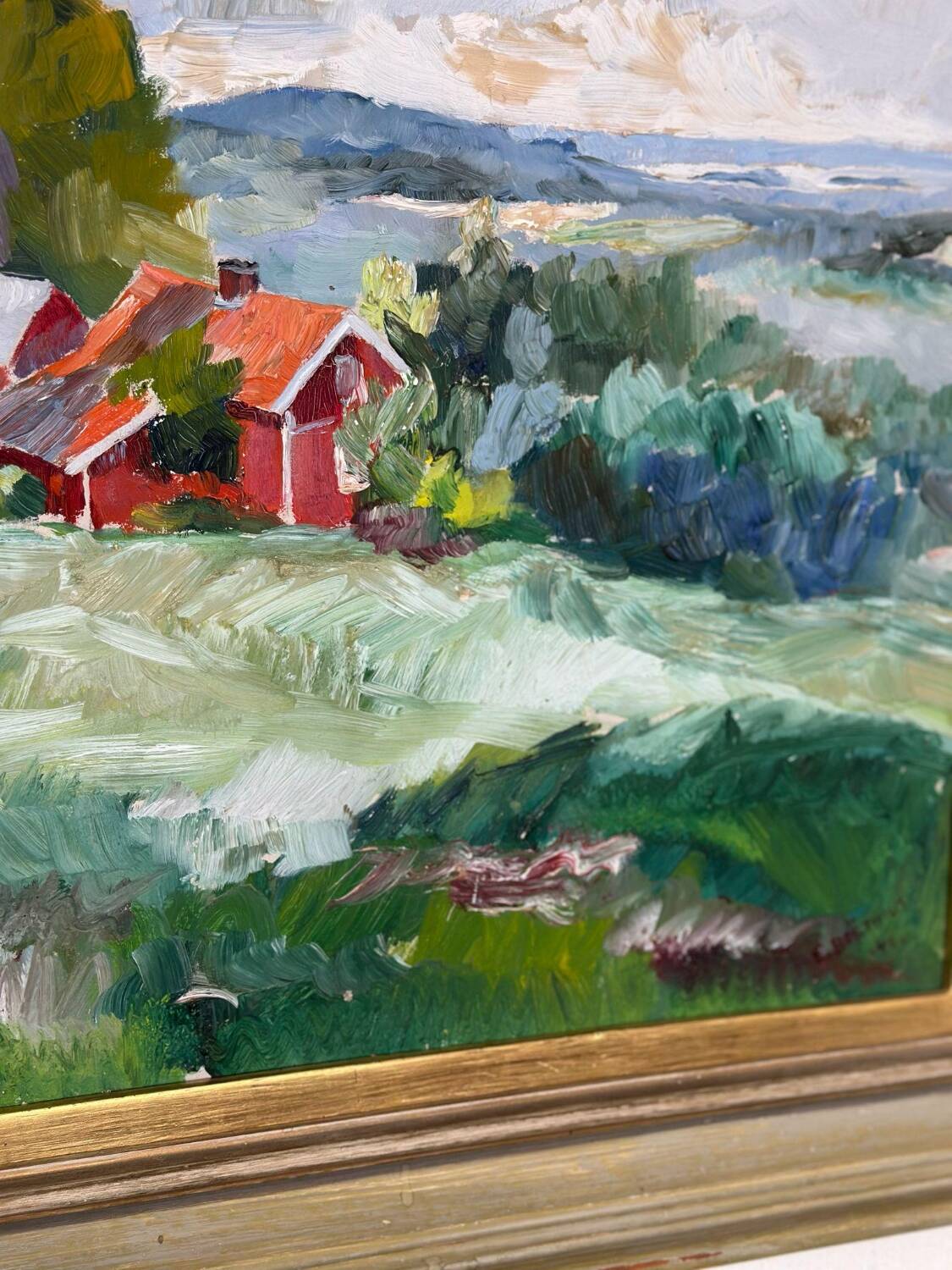 Swedish Oil on Panel – “Landscape” by Erik Boëthius (1897–1970)