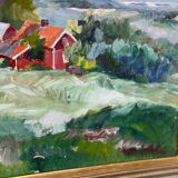 Swedish Oil on Panel – “Landscape” by Erik Boëthius (1897–1970)