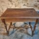 Vintage French writing table in walnut, 1930s.