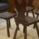 Ensemble de 8 chaises monastère 1950’s