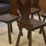 Set of 8 monastery chairs 1950s