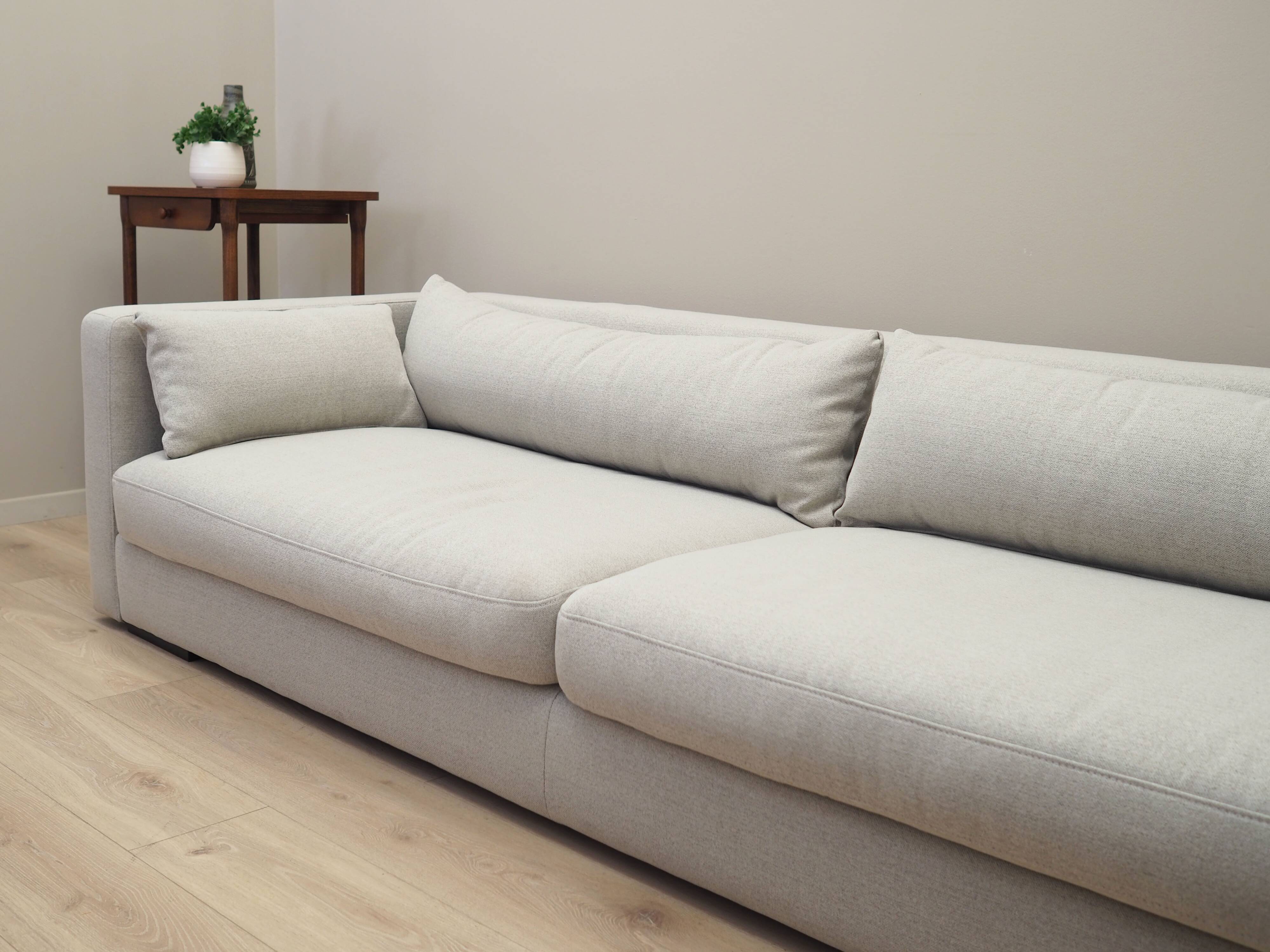 Grey sofa, Scandinavian design, 00s
