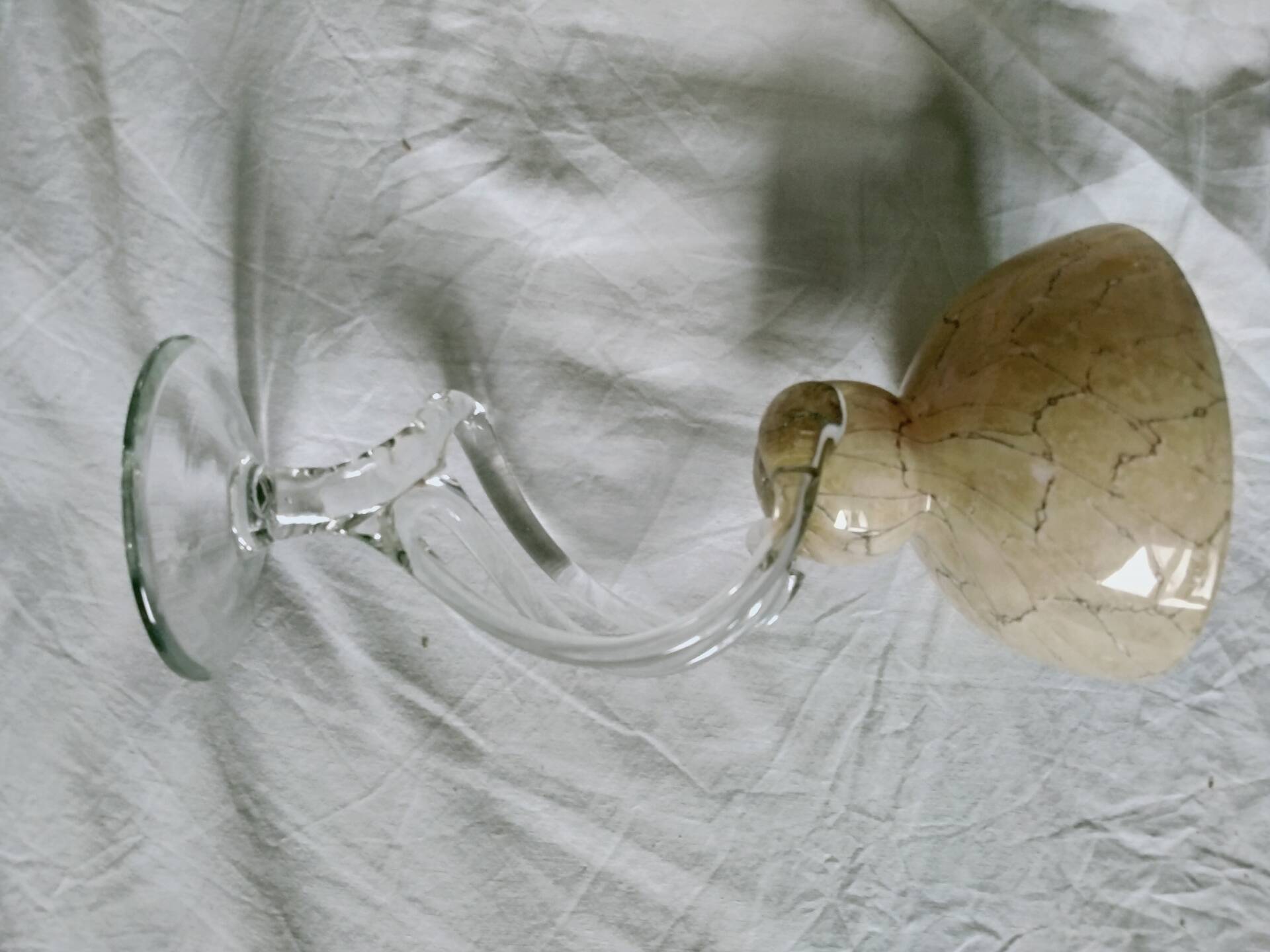 2 blown glass cups