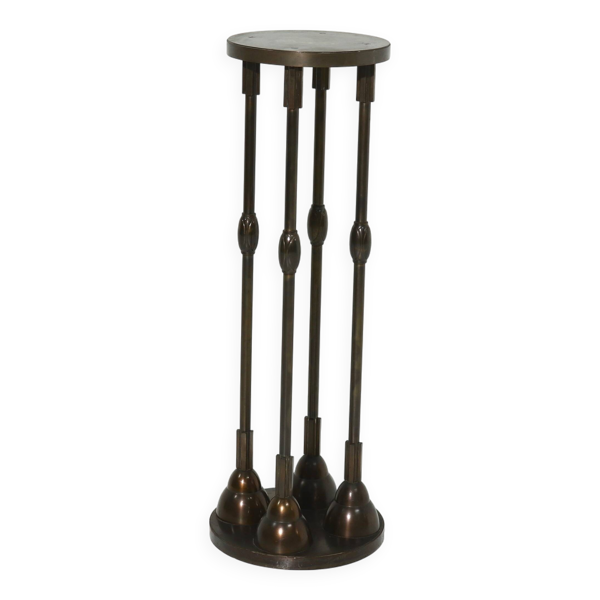 Table d'appoint Art Déco en bronze, années 1930