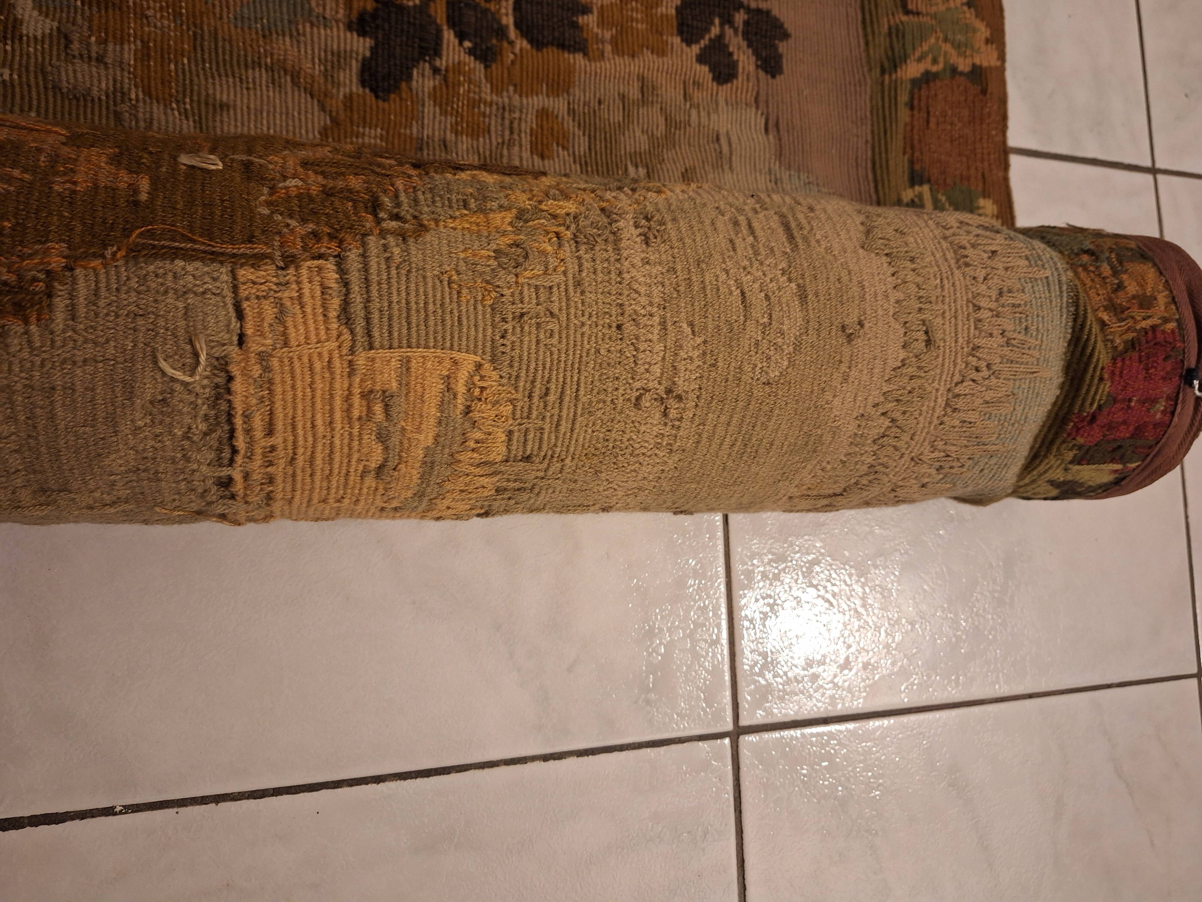 Tapisserie de laine "Verdure Flamande" de la manufacture Robert Four