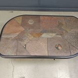 Brutalist slate stone coffee table, 1980s