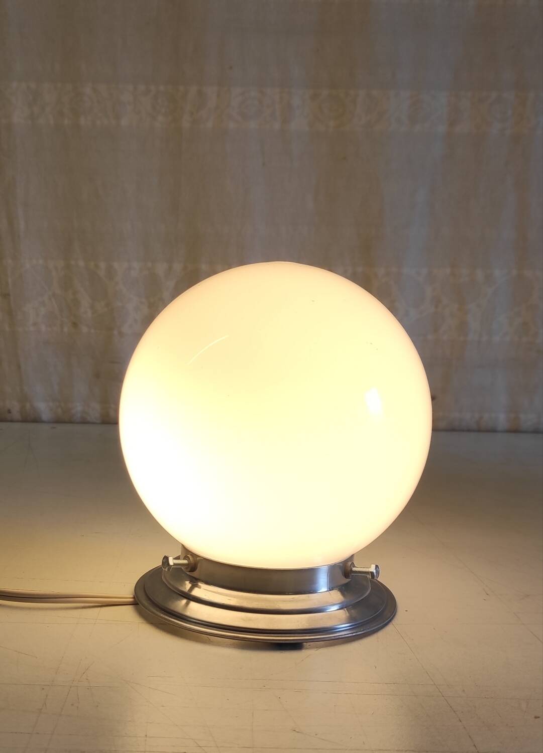Art Deco ceiling light or wall sconce with opaline globe, diameter 15 cm - mid 20th century.