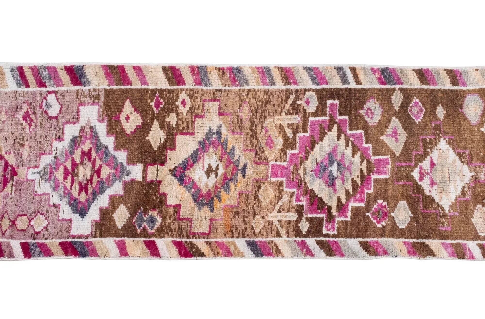 Tapis de couloir turc vintage