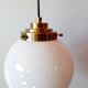 Opaline globe suspension