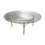 Round glass table