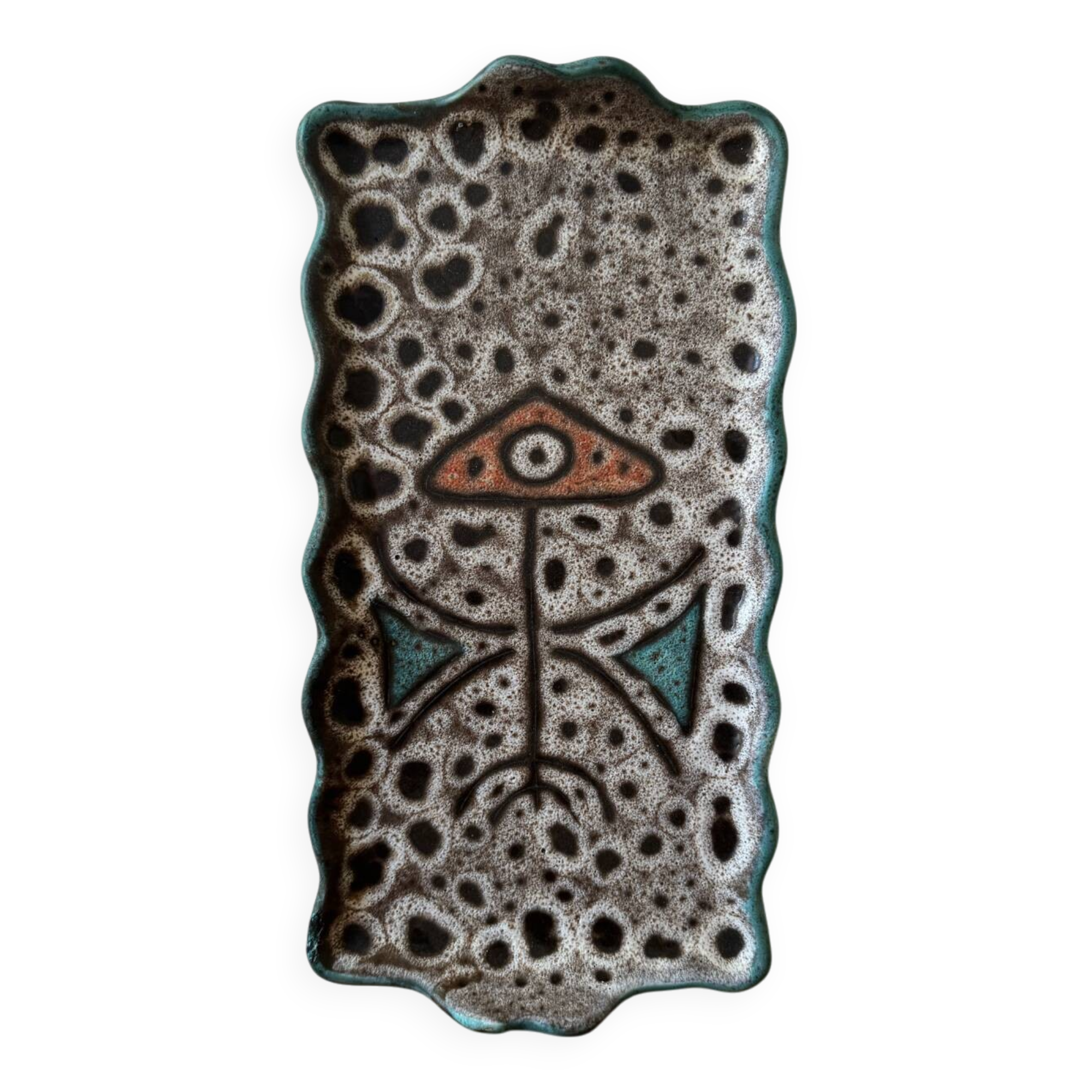 Marius Bessone Vallauris ceramic dish from the 50s