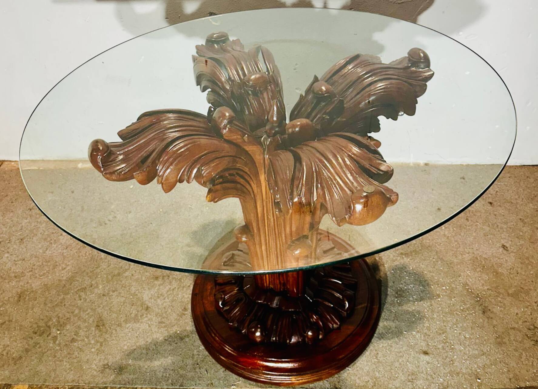 Tavolo da pranzo scultoreo, anni '40