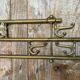 Vintage Wall Coat Rack Brass 7 Foldable Hooks #D748