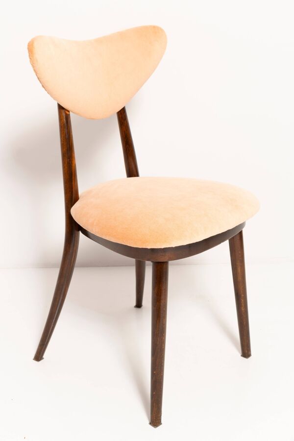Chaise vintage orange en velours de coton, Europe, années 1960