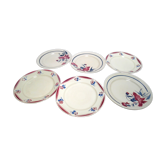Six plates flat Luneville mismatched
