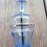 Blue glass liquor decanter