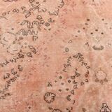 Powder Pink Classic Turkish Vintage Rug, 199x303Cm