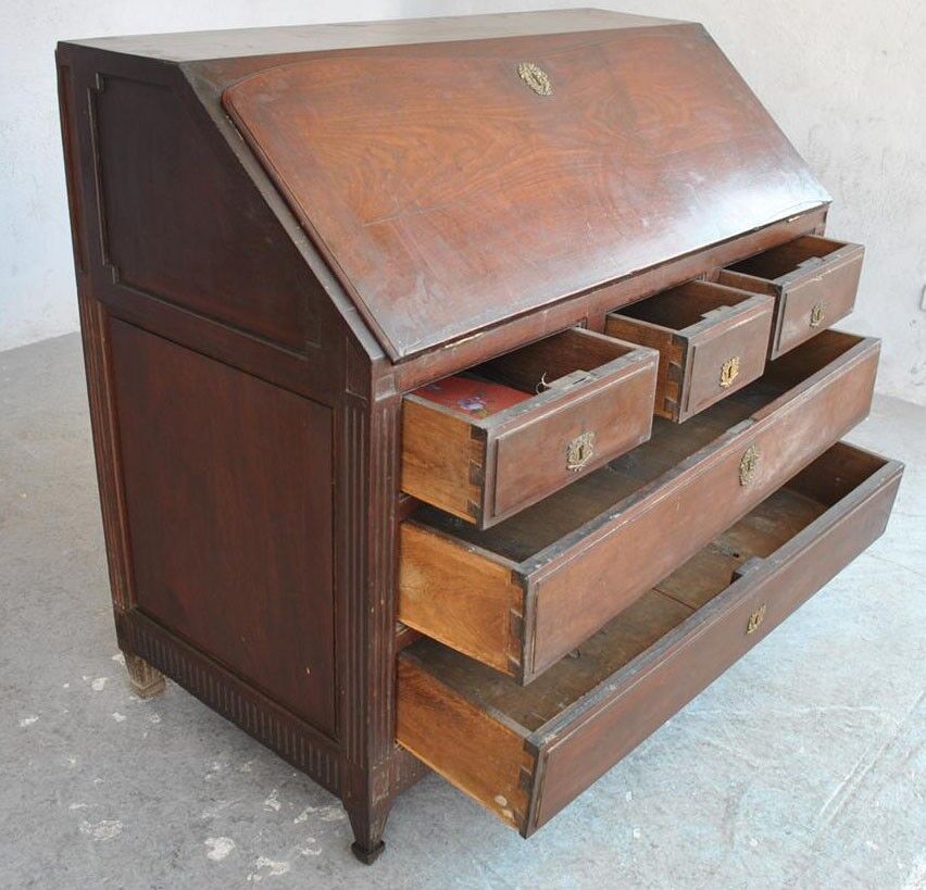 Secretary of slope of time style Directoire mahogany 18th