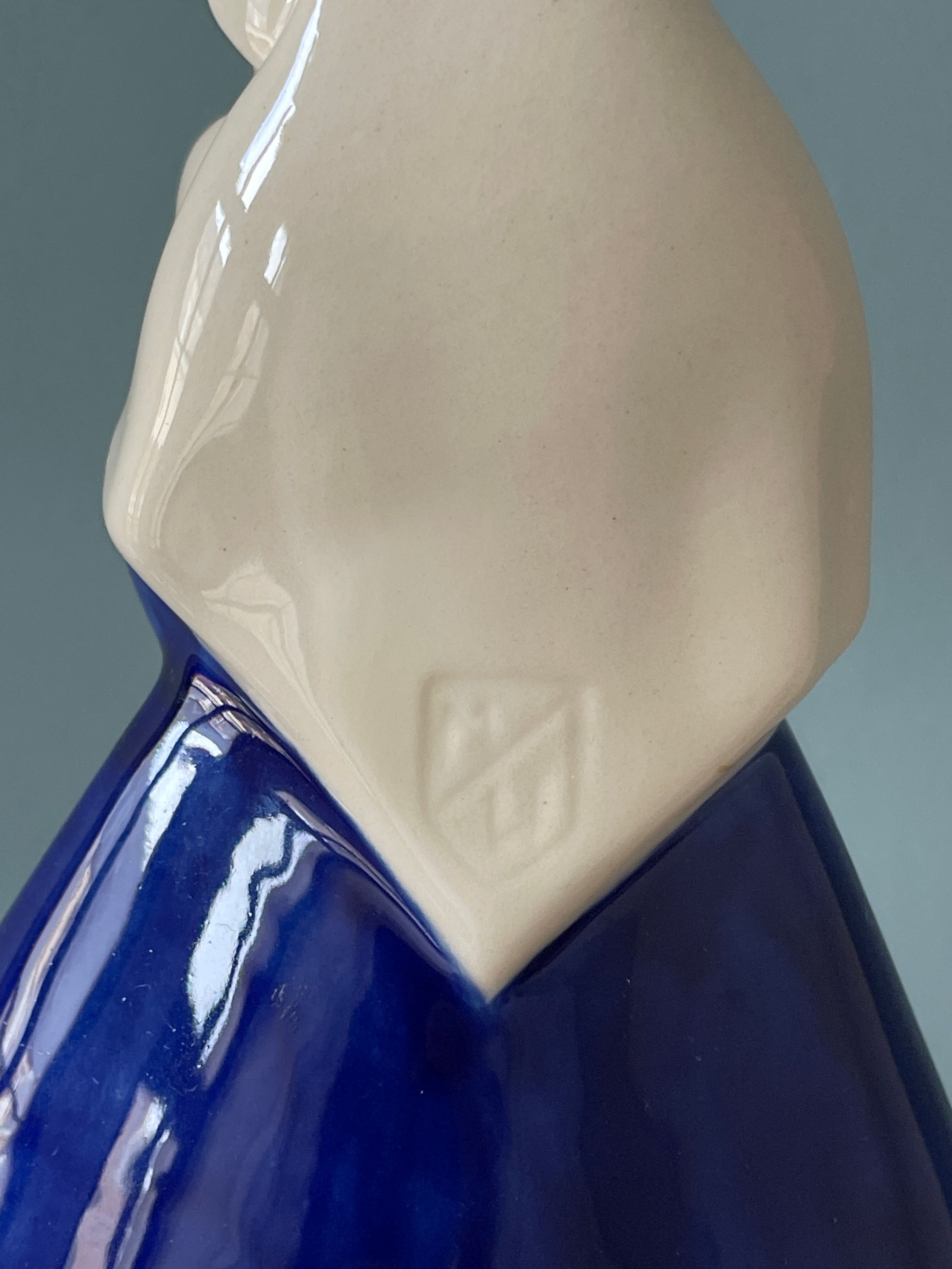 Virgin and Child in Desvres porcelain, Gabriel Fourmaintraux