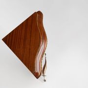 Cabinet d'angle de style Louis XV en verre cintré, 1950
