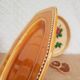 Ravier - plat Longchamp France moutarde - vintage