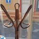 1950s rattan coat rack