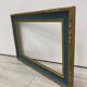 Cadre vintage bleu et or