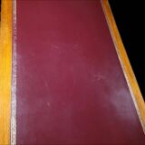Mahogany desk with burgundy leather top – Directoire style