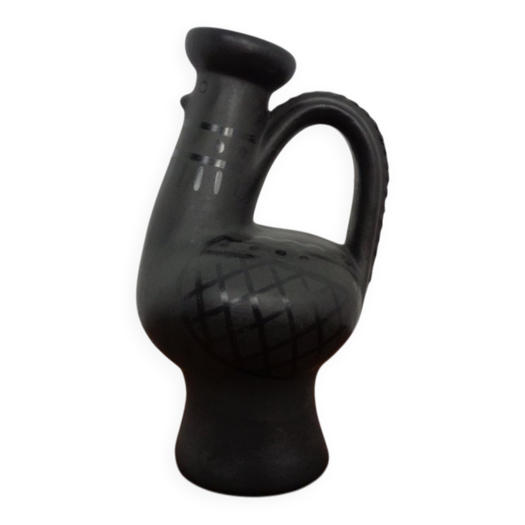 Studio Ceramic Rooster Carafe from Coperativa Oltul Miercurea-Ciuc, Romania, 1970s