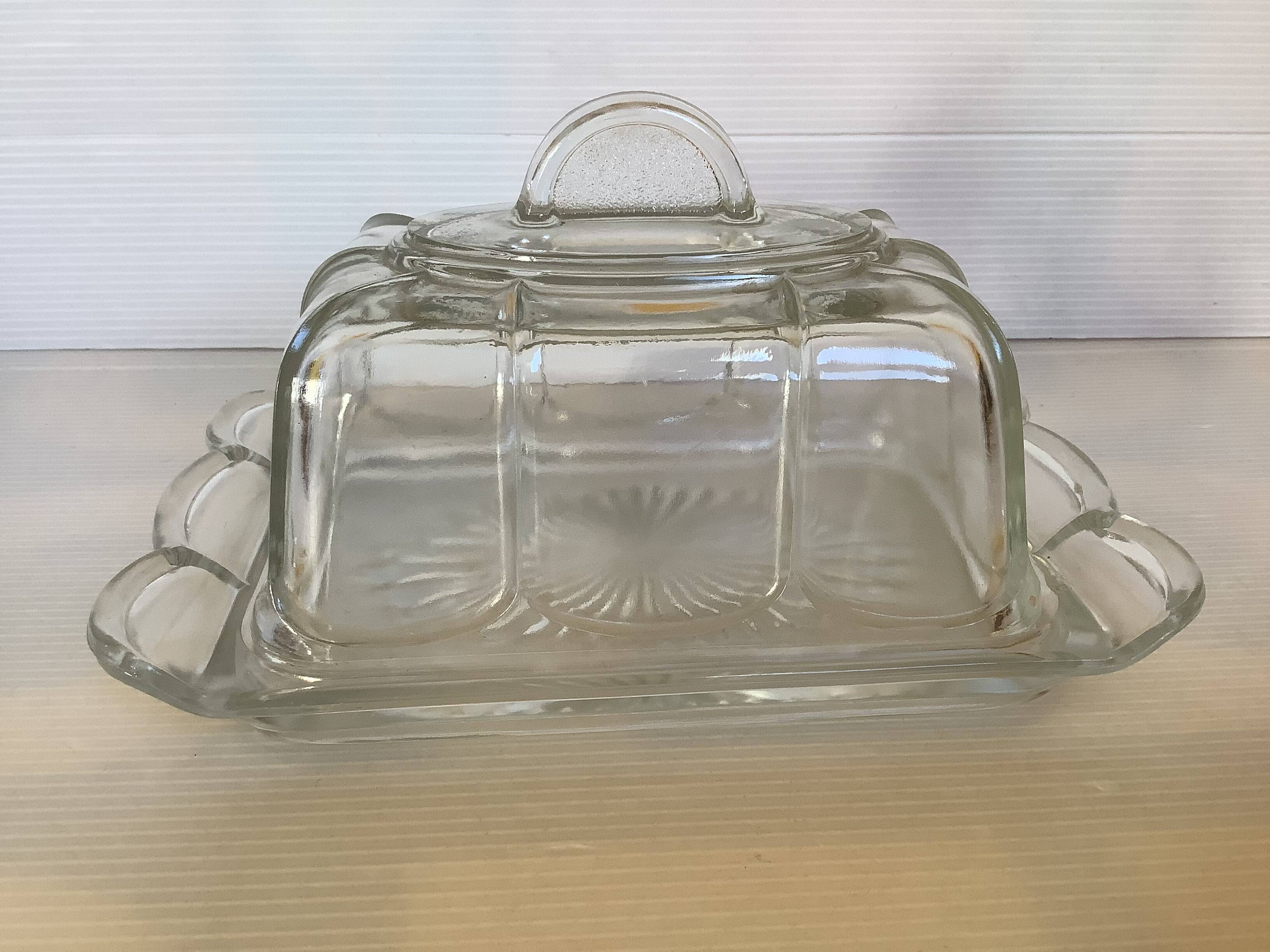 Old art deco bell butter dish