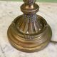 Grand pied de lampe en bronze fin 19ème. Lampe de table flambeau