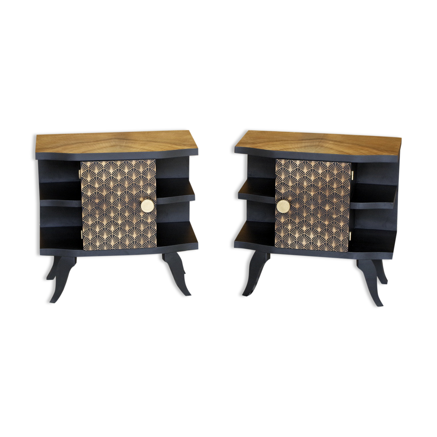 Pair of vintage bedside