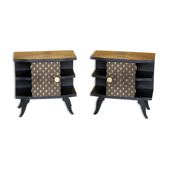 Pair of vintage bedside
