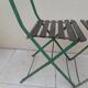 Paire de chaises de bistrot  jardin pliable ancienne